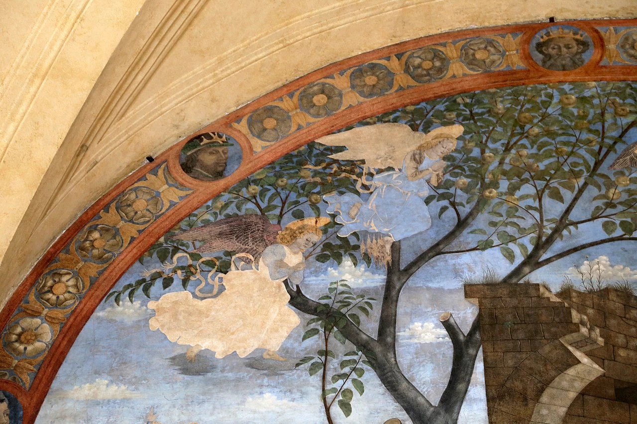 Natività - Firenze, Chiesa della Ss. Annunziata, Chiostrino dei Voti, dettaglio